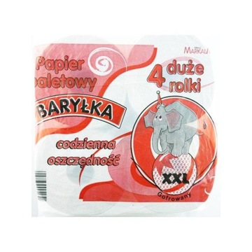 Papier Toaletowy szary BARYŁKA 4 rolki