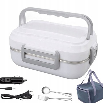 ELEKTRYCZNY PODGRZEWACZ LUNCH BOX POJEMNIK TORBA
