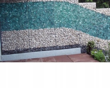 СТЕКЛОБЛОКИ БИРЮЗОВЫЙ КАМЕНЬ СТЕКЛО ДЛЯ ГАБИОНОВ 5кг 10-20см