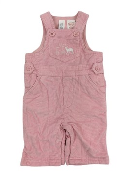 ogrodniczki baby gap 56/62 spodnie na szelkach różowe niemowlęce