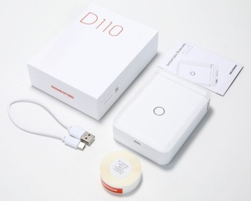 NIIMBOT DRUKARKA TERMICZNA D110 ETYKIET NAKLEJEK BEZPRZEWODOWA BLUETOOTH