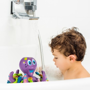 ИГРУШКА Осьминог ДЛЯ ВАННЫ ПЛАВАЮЩИЙ Осьминог РИНГО С ВОДОЙ ВАННЫ