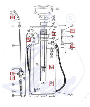 ПРОКЛАДКИ ДЛЯ АГРЕССИВНЫХ ХИМИКАТОВ, ЛУЧШИЙ НАБОР ДЛЯ РАСПЫЛИТЕЛЯ