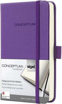 Notes A6 Sigel Magic Purple notatnik linie fiolet