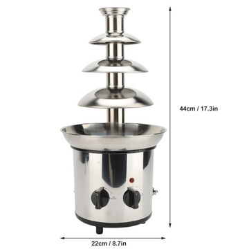 4-х уровневый электрический фонтан для шоколадного фондю для вечеринок, тихий