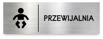 Tabliczka PRZEWIJALNIA 30x10 cm DIBOND ELEGANCKA