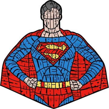 Naprasowanka Superbohaterowie superman DC 1 Naklejka na odzież