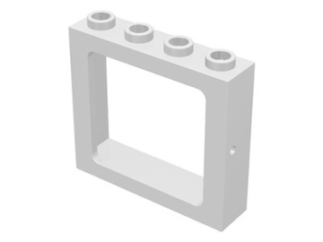 Lego 4033 Okno Pociąg 3x1x4 Białe