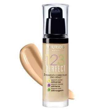 BOURJOIS 123 PERFECT Podkład do twarzy - 53 LIGHT BEIGE 30ml