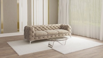 SOFA CHESTERFIELD TEO 3-OSOBOWA KANAPA PREMIUM