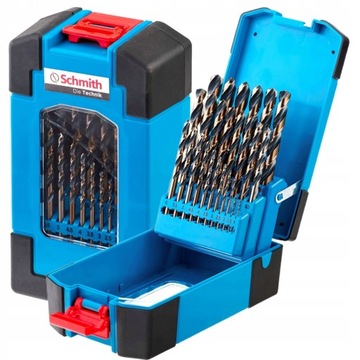 Zestaw Wierteł do Metalu Schmith SQWMP-02 HSS PRO 25 szt.1-13 mm