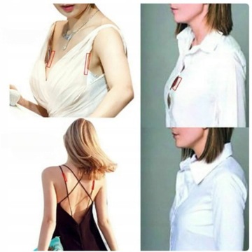 ЛЕНТА СПЕЦИАЛЬНАЯ ПРОЗРАЧНАЯ ДЛЯ ОДЕЖДЫ, КОЖИ, ДВУХСТОРОННИХ ЗАШИВОК 80 шт.