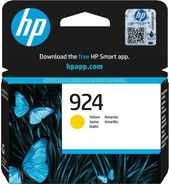 HP oryginalny ink / tusz 4K0U5NE#CE1, HP 924, yellow, 400s