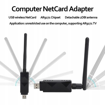БЕСПРОВОДНАЯ СЕТЕВАЯ КАРТА, USB-АДАПТЕР WIFI AR9271