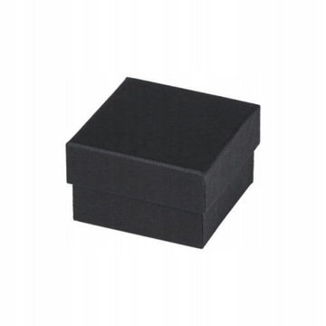 Pudełko jubilerskie ozdobne czarne małe na prezent
