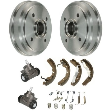 BĘBNY HAMULCOWE + SZCZĘKI + CYLINDERKI + SPRĘŻYNKI DAEWOO MATIZ