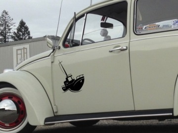 наклейка на машину, шлем, корабль, лодку, CUTER, 20 х 15,7 см