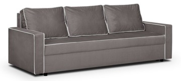 Sofa kanapa 3 os z funkcją spania MIDI brązowa