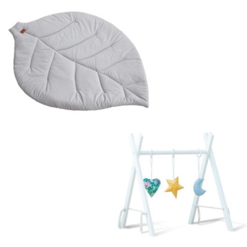 Стійка розвивальна Baby GYM стійка Гімнастична + матрац листок оксамит фіолетовий