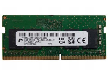 Pamięć RAM do laptop DDR4 8GB MICRON 3200MHz MTA4ATF1G64HZ-3G2B2 SO-DIMM