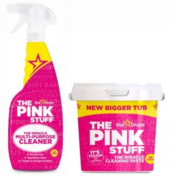 ZESTAW THE PINK STUFF SPRAY PIANKA UNIWERSALNA + PASTA CZYSZCZĄCA
