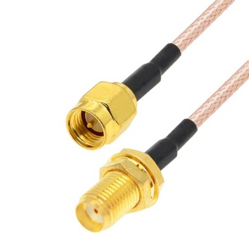 Pigtail SMA gniazdo/ SMA wtyk 25cm RG316