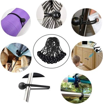 ELASTYCZNA GUMA DO MOCOWANIE PLANDEKI BANERÓW 20CM