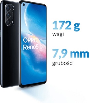 Smartfon Oppo Reno5 5G 8GB/128GB czarny