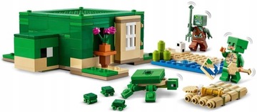 LEGO MINECRAFT 21254 ЧЕРЕПАХА ПЛЯЖНЫЙ ДОМ В ПОДАРОК