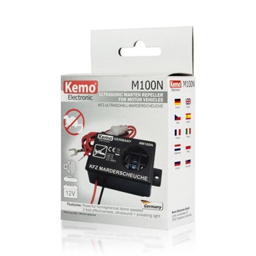Kemo M100N 12V ультразвуковой автомобильный отпугиватель куниц для аккумулятора
