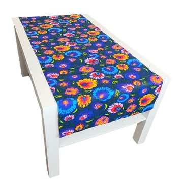 HouseArtLife Obrus bieżnik na stół 100% bawełna wzór folk łowicki 125x45 cm