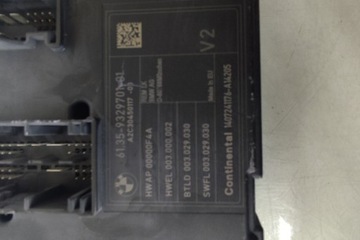 MODUL POHODĚ BMW 3 (F30, F80) 9329701 2.0L GASOLINE 180KW 2012