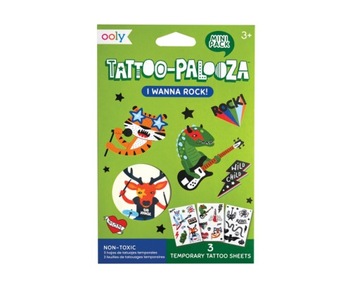 Tatuaże zmywalne mini Tattoo Palooza - Rock