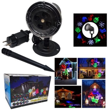 РОЖДЕСТВЕНСКИЙ СВЕТОДИОДНЫЙ ПРОЕКТОР 12 СЛАЙДОВ ВОДОНЕПРОНИЦАЕМОЕ ЛАЗЕРНОЕ ОСВЕЩЕНИЕ ДОМА