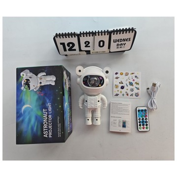 ПРОЕКТОР GALAXY ASTRONAUT BLUETOOTH НОЧНАЯ ЛАМПА ГРОМКОГОВОРИТЕЛЬ ДЛЯ ДЕТЕЙ + ПУЛЬТ ДИСТАНЦИОННОГО УПРАВЛЕНИЯ