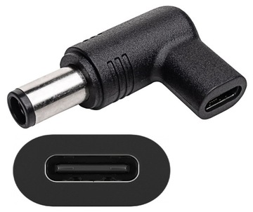 АДАПТЕР РАЗЪЕМА 7,4X5,0 ММ ДЛЯ HP + УГЛОВОЙ КАБЕЛЬ USB-C С PIN-кодом