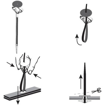 АВТОМОБИЛЬНЫЙ ЗАЖИМ ZIPIZIP УНИВЕРСАЛЬНЫЙ МОНТАЖНЫЙ ШПИН 300W1 10SZ