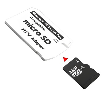 ADAPTER MICRO SD DO PS VITA SLIM I FAT DO KART PAMIĘCI DO 256 GB BIAŁA