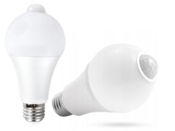 Żarówka LED Kulka 6W 4000K Biały Neutralny Czujka Czujnik Ruchu Zmierzchu