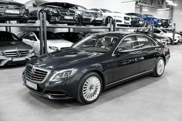 Mercedes Klasa S W222 Limuzyna 500 456KM 2015 Mercedes S 500 4Matic Long. Salon PL. Bezwypadkowy