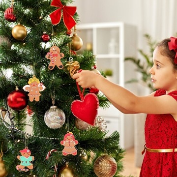 30 sztuk Piernikowy Ludzik Wiszący Ornament