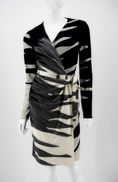Diane von Furstenberg sukienka kopertowa jedwab 36