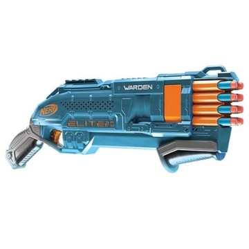NERF ELITE 2.0 ZESTAW PISTOLET WARDEN DB-8 + CELE + 50 STRZAŁEK + OPASKA