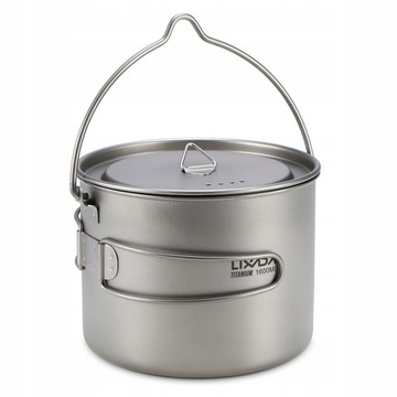 Lixada 1600ml Tytanowy pojemnik Ultralight