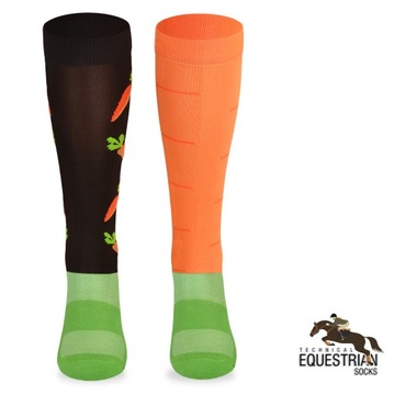 Podkolanówki jeździeckie Comodo dla DZIECI marchewka