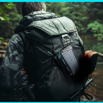 СОЛНЕЧНОЕ ЗАРЯДНОЕ УСТРОЙСТВО POWERBANK 30000 МАЧ 2XUSB ФАКЕЛ Водонепроницаемый ДИЗАЙН