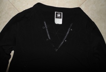 G STAR RAW KOSZULKA BLUZKA S M BLACK IDEALNA