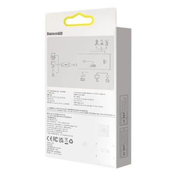 HUB Baseus 5-портовый USB-C — HDMI+USB3.0x3+PD (черный)