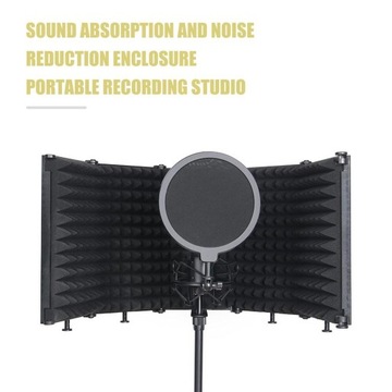 Statyw kosz antywibracyjny do mikrofonu piankowy panel mikrofonu pop filter