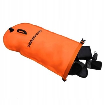 БЕЗОПАСНЫЙ БУЙ С КАРМАНОМ ДЛЯ ВЕЩЕЙ + ДОПОЛНИТЕЛЬНЫЙ НАРУЖНЫЙ КАРМАН 28Л